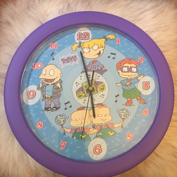Nickelodeon Other - Vintage Rugrats clock, 12 fun phrases